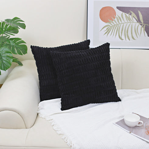 Corduroy Decorative Throw Pillow Covers Soft Boho Striped Modern Farmhouse Christmas Home Decor For Sofa Living Room Couch Bed